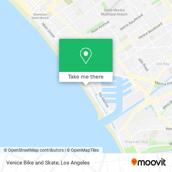 Venice Bike and Skate map