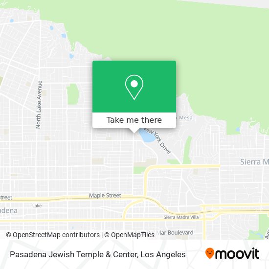 Pasadena Jewish Temple & Center map