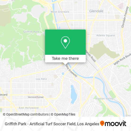 Mapa de Griffith Park - Artificial Turf Soccer Field