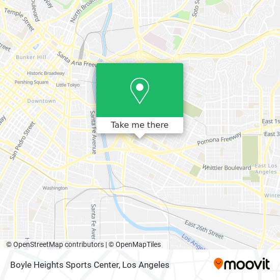 Boyle Heights Sports Center map