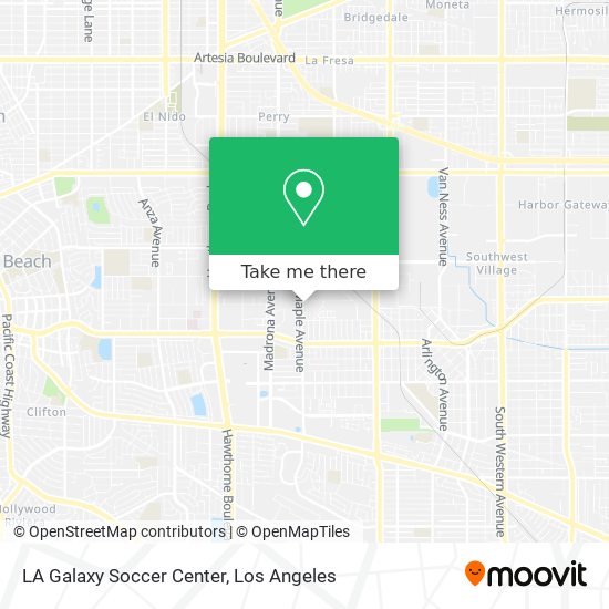 Mapa de LA Galaxy Soccer Center