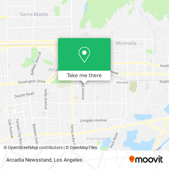 Arcadia Newsstand map