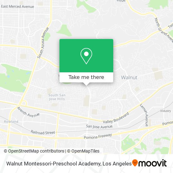 Mapa de Walnut Montessori-Preschool Academy