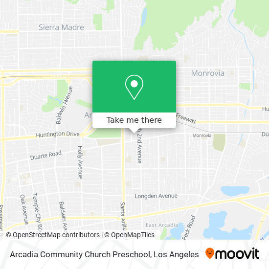 Mapa de Arcadia Community Church Preschool