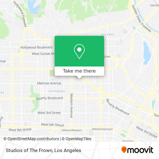 Studios of The Frown map