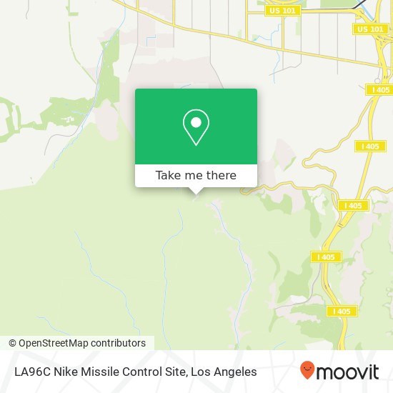 LA96C Nike Missile Control Site map
