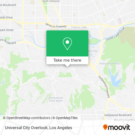 Mapa de Universal City Overlook