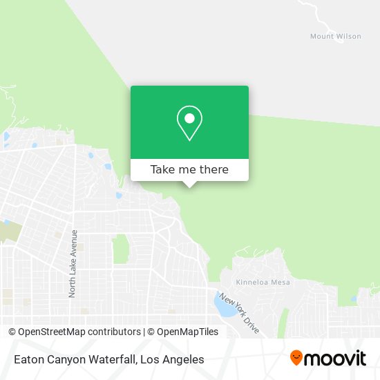 Mapa de Eaton Canyon Waterfall