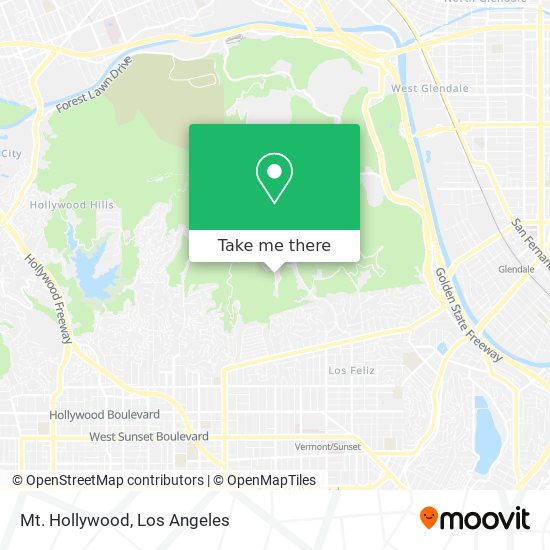 Mt. Hollywood map