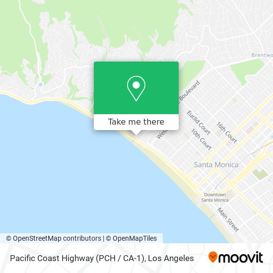 Pacific Coast Highway (PCH / CA-1) map