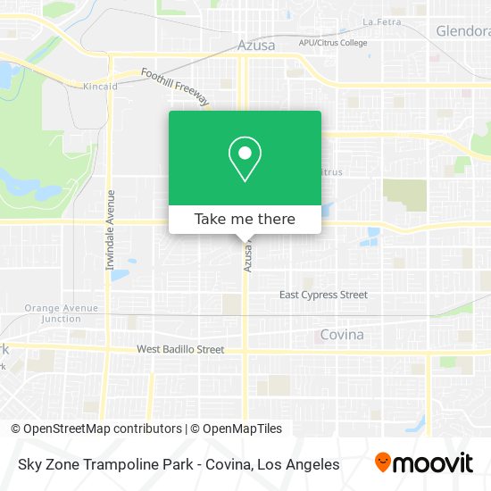 Sky Zone Trampoline Park - Covina map