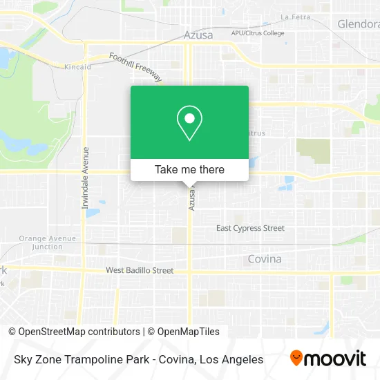 Sky Zone Trampoline Park - Covina map