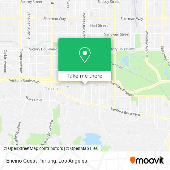 Mapa de Encino Guest Parking