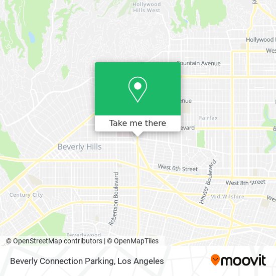 Mapa de Beverly Connection Parking