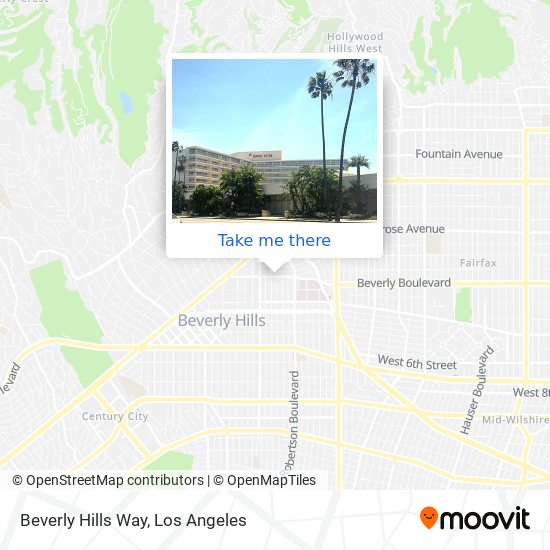 Mapa de Beverly Hills Way