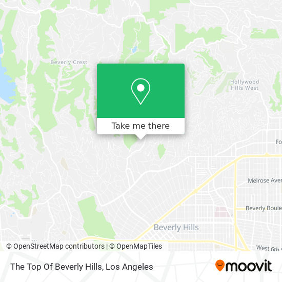 Mapa de The Top Of Beverly Hills