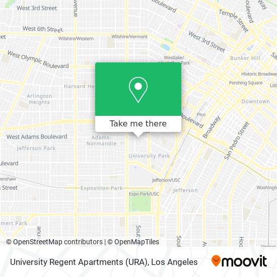University Regent Apartments (URA) map