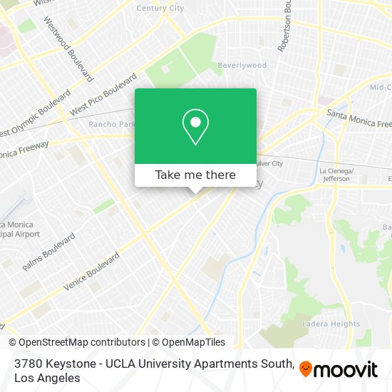 3780 Keystone - UCLA University Apartments South map