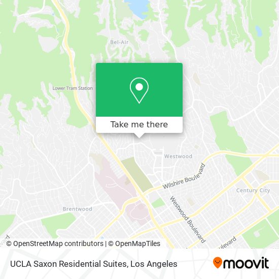 Mapa de UCLA Saxon Residential Suites