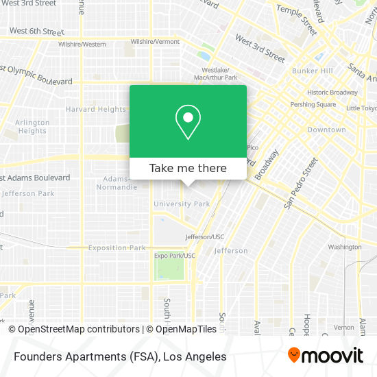 Founders Apartments (FSA) map