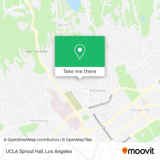 UCLA Sproul Hall map