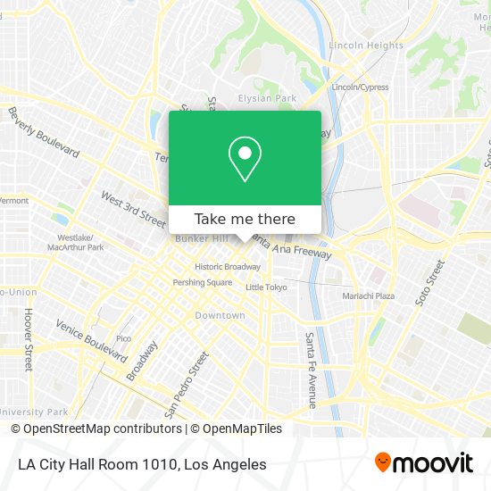 LA City Hall Room 1010 map