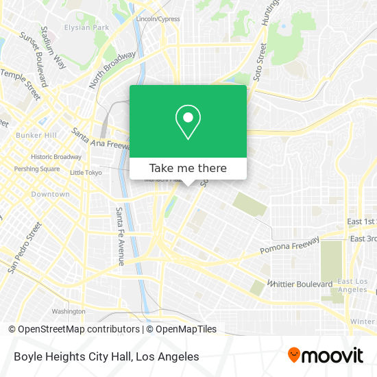 Boyle Heights City Hall map