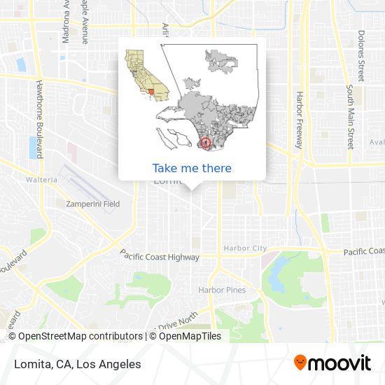 Lomita, CA map