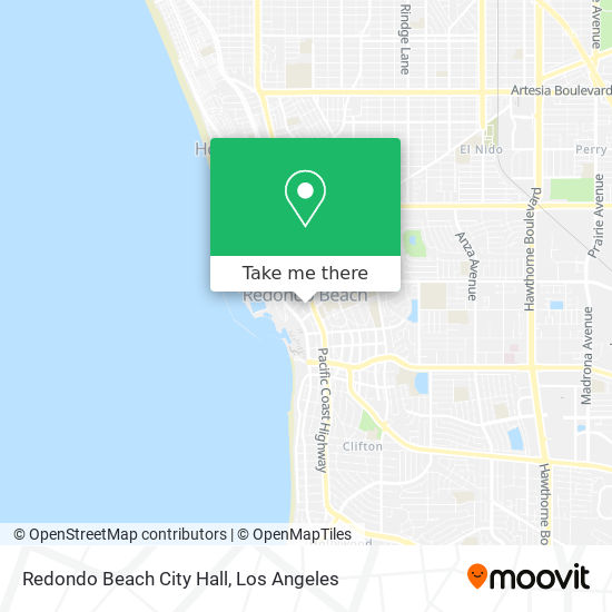 Redondo Beach City Hall map