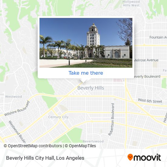 Beverly Hills City Hall map