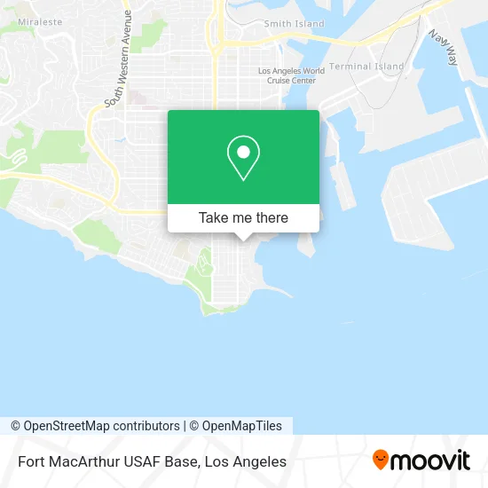 Mapa de Fort MacArthur USAF Base