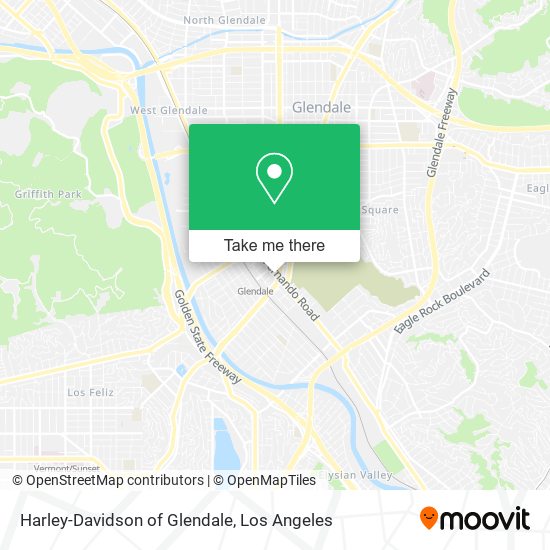 Harley-Davidson of Glendale map