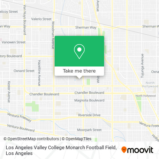 Los Angeles Valley College Monarch Football Field map