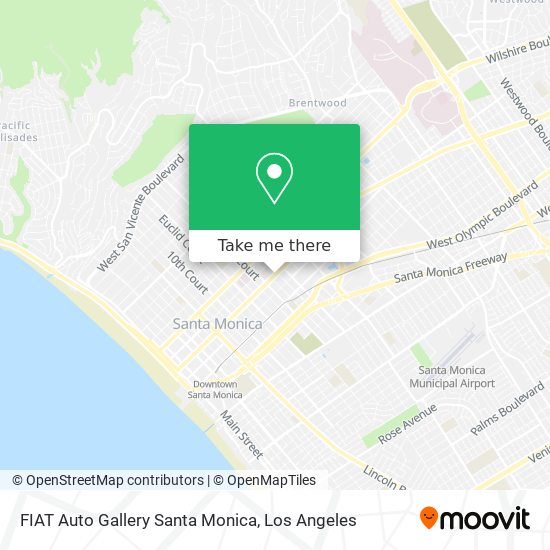 FIAT Auto Gallery Santa Monica map