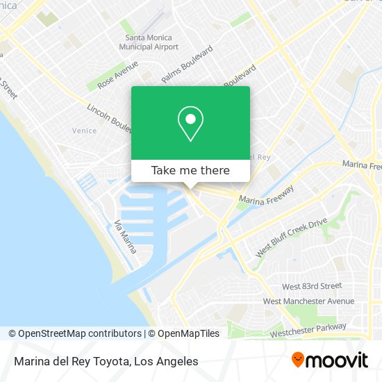 Mapa de Marina del Rey Toyota