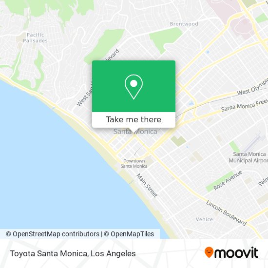 Mapa de Toyota Santa Monica