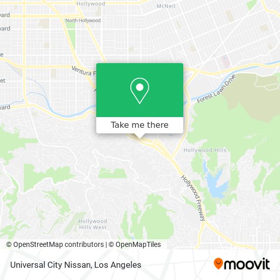 Universal City Nissan map