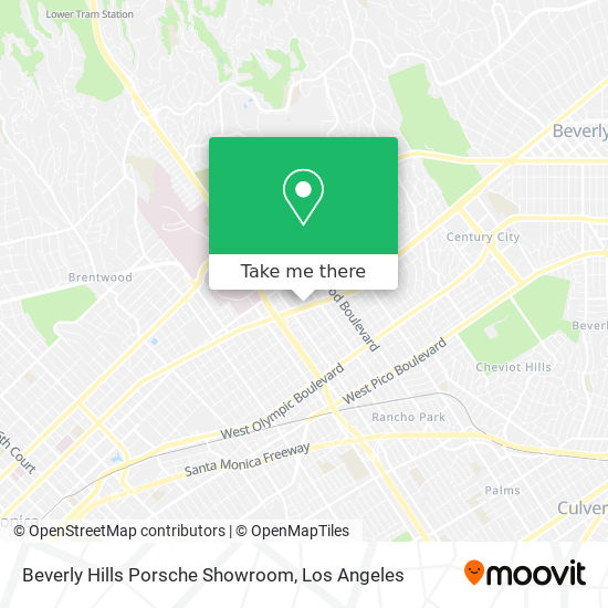 Mapa de Beverly Hills Porsche Showroom