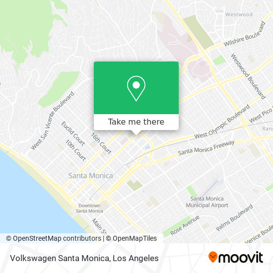 Mapa de Volkswagen Santa Monica