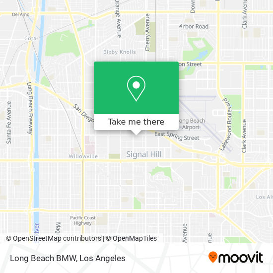 Long Beach BMW map