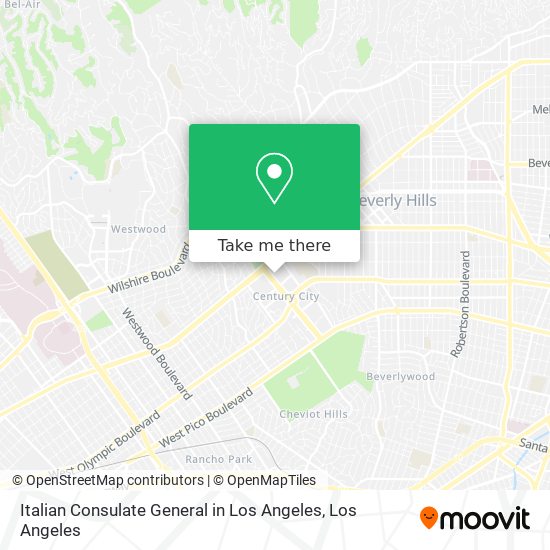 Mapa de Italian Consulate General in Los Angeles