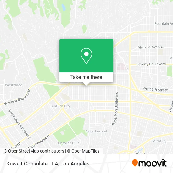 Mapa de Kuwait Consulate - LA