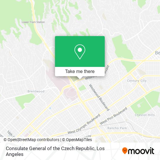 Mapa de Consulate General of the Czech Republic