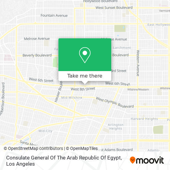 Consulate General Of The Arab Republic Of Egypt map