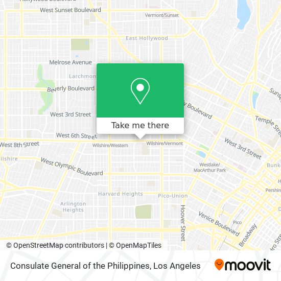 Mapa de Consulate General of the Philippines