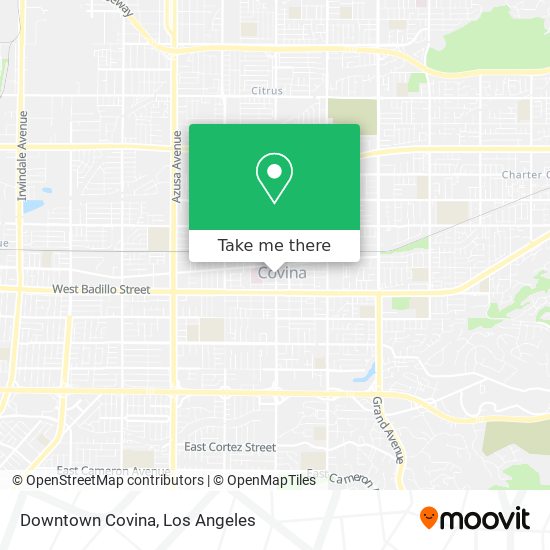 Downtown Covina map