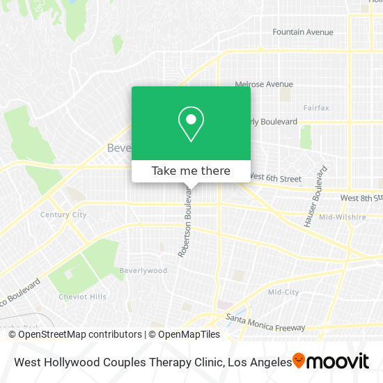 Mapa de West Hollywood Couples Therapy Clinic