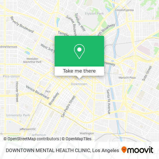 Mapa de DOWNTOWN MENTAL HEALTH CLINIC