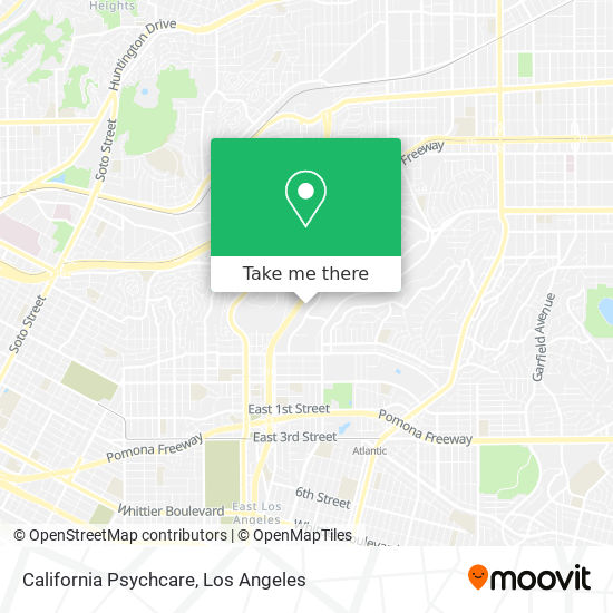 California Psychcare map