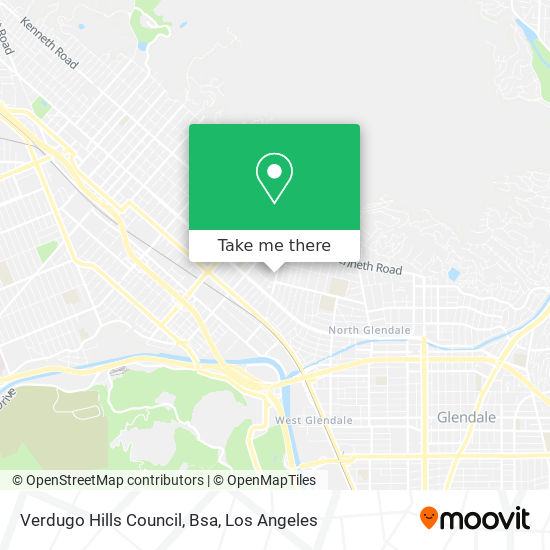 Verdugo Hills Council, Bsa map